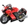 CaDA Motor Suzuki Hayabusa Motociklas Važiuoklė 1043vnt statybiniai blokeliai