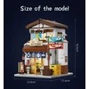 CaDA Building Blocks Japanese Restaurant Japoniško stiliaus pastatas LED šviestuvas 861 dalys