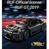 CaDA statybiniai blokeliai Automobilis 35 cm miesto automobilis RUF GT juoda Važiuoklė 1655 dalys