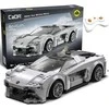 CaDA Building Blocks Remote Control Automobilis Patvarus Važiuoklė Automobilis 20 cm rutulinis Lotus Evija RC Dual Mode 308 dalys