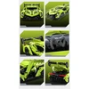 Konstruktoriaus kaladėlės CaDA Automobilis su nuotolinio valdymo pultu Sportinis automobilis 21 cm 1:14 Phantom Ghost 416 dalių RC Dual Mode