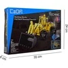 CaDA Technic Construction Bricks Loader 25 cm Didelis buldozeris Statybinė transporto priemonė su atgaline pavara