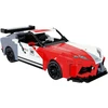 CaDA konstruktoriaus blokai lenktyninis nuotoliniu būdu valdomas lenktyninis automobilis „Toyota GR Supra GT4 356 Dalys RC“