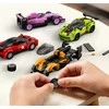 CaDA statybiniai blokeliai „Racer Solar Crest“ lenktyninis automobilis, 160 detalių