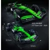 CaDA konstruktoriaus kaladėlės lenktyniniam automobiliui „Kick Sauber F1 Team C45 2025“, 348 detalės