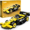Klocki konstrukcyjne CaDA wyścigówka Samochód wyścigowy Circuit Racing Car Juodas & Geltona 70 dalys