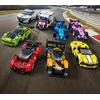 Konstruktorius CaDA lenktyninis automobilis Circuit Racing Car Mėlyna 123 elementai