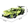 CaDA statybiniai blokai Nuotoliniu būdu valdomas automobilis 32 cm Car žalia Sportscar 453 RC Elements