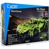 CaDA statybiniai blokai Nuotoliniu būdu valdomas automobilis 32 cm Car žalia Sportscar 453 RC Elements