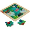 Fisher Price Spalvinga medinė dėlionė Vabzdžiai miške 10 dalių