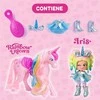Magic Box KookyLoos Rainbow Iris lėlė + vienaragis su plaukais + priedai