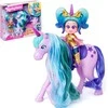 Magic Box KookyLoos Star Aurora lėlė + vienaragis su plaukais + priedai