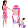 Mattel Lėlė Barbie Kariera Nauczycielka przedszkola uczennica + priedai
