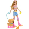 Mattel Lėlė Barbie Pets i piesek na wrotkach + priedai