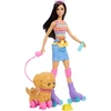 Lėlė Barbie Pets i piesek na wrotkach + priedai