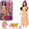 Mattel BELLA Lėlė Disney Princesė Gražuolė ir Pabaisa Belė ir šuo vonioje