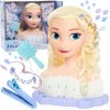 justplay Lėlė Didelė Plaukų Šukavimo Ir Formavimo Galva Prabangi Princesė Disney Elsa Frozen +priedai