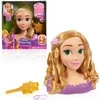 justplay Lėlė plaukų šukavimo ir formavimo galvutė Disney Princess Rapunzel Tangled +priedai