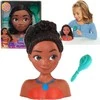 Lėlės galvutė šukavimui ir plaukų formavimui Princess Disney Vaiana Moana + šepetys