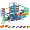 Žaislinis garažas Majorette Super City su 6 automobiliais