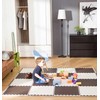 Humbi putplasčio kilimėlis 120x60, didelė putplasčio dėlionė, atspari vandeniui, saugi, 2 vnt. rūda
