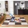 Humbi putplasčio kilimėlis 180x60, didelė putplasčio dėlionė, atspari vandeniui, saugi, 3 vnt. rūda