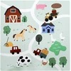 Achoka Mokomasis grindų kilimėlis 90x90 Storo putplasčio dėlionė 9 vnt. Humbi Farm Village Farm Pets