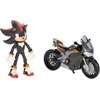Jakks Pacific Mały Rinkinys Sonic 3 The Hedgehog Figūrėlė Shadow + juoda Motocykl