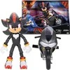 Jakks Pacific Mały Rinkinys Sonic 3 The Hedgehog Figūrėlė Shadow + juoda Motocykl
