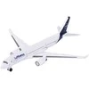 Metalinis „Airbus A350-900 Lufthansa“ keleivinis lėktuvas, baltas orlaivis, 10 cm