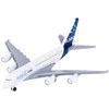 Metalinis keleivinis lėktuvas „Airbus A380-800“, baltas orlaivis, 11 cm