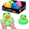 Minkštas sensorinis žaislas Žalia antis Squishy Gniotek antistresinis 17 cm