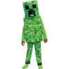 Minecraft berniuko karnavalinis kostiumas, šliaužiančiojo kostiumo maskuotė 127–136 cm (7–8 metai)