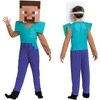 Minecraft kostiumas karnavalinis kostiumas Steve 127-136 cm (7-8 metų)