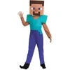 Minecraft kostiumas karnavalinis kostiumas Steve 127-136 cm (7-8 metų)