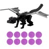 Minecraft Ender Dragon Attack figūrėlių rinkinys „Drakono kvėpavimas“ 55 cm