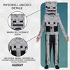 Minecraft karnavalinis kostiumas berniukui Skeleton Baltas Skeleton kostiumo maskuoklis 110-122 cm (4-6 metai)