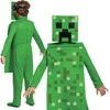 Minecraft berniuko karnavalinis kostiumas, šliaužiančiojo kostiumo maskuotė 127–136 cm (7–8 metai)