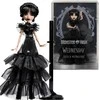 Žaislinė lelė Mattel „Monster High X Wednesday“ Trečiadienė su juoda suknele, 27 cm