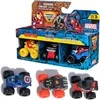 Monster Jam komplektas 3 auta Mini Jams Marvel Winter Soldier Kapitonas Amerika Karo mašina