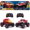 Monster Jam dviejų nuotoliniu būdu valdomų transporto priemonių rinkinys Monster Jam 1:24 „Marvel Super Hero Challenge RC“