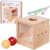 Simba Montessori medinis kubas su kamuoliukais dėlionė vaikams, 6 detalės