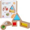 Simba Montessori mediniai spalvingi kaladėlės, įvairios formos, 5 elementai