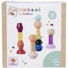 Montessori mediniai figūrėlių bokštai, 16 spalvingų detalių