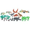 Boley Laukinių dinozaurų figūrėlių rinkinys 55 dalių konteineryje
