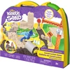 Spin Master „Kinetic Sand“ statybvietės kinetinis smėlis, 793 g + priedai