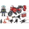 PLAYMOBIL ACTION HEROES Ugniagesių motociklas ir alyvos išsiliejimas 71466