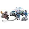 Playmobil Rinkinys City Heroes figurka policjanci auto i motocykl + priedai 55 dalys