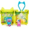 Pokój Gabby's Dollhouse Cat House DJ Catnip figūrėlė + Minibox kambario raktų pakabukas