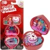 Mattel Polly Pocket kompaktiškas gimtadienio rinkinys su žiedu ir torto figūrėle
